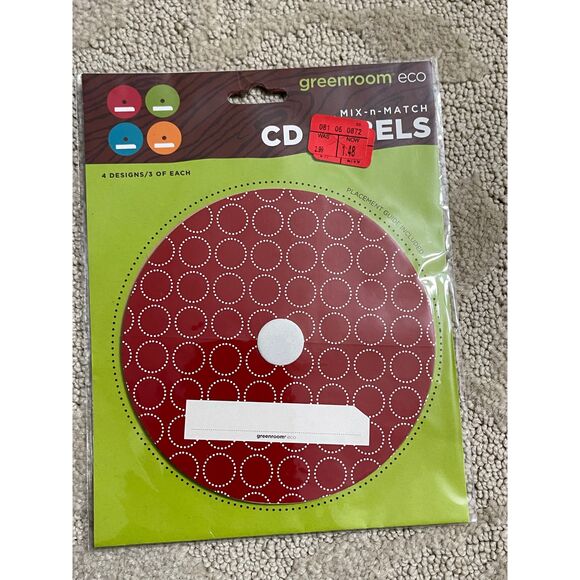 🎀 Green Room Eco Mix and Match CD Peels Stickers - Picture 1 of 3